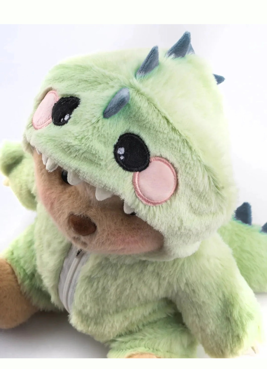 Dinozor Kostümlü Teddy Peluş Ayı – Kıyafeti Çıkarılabilir Sevimli Peluş Oyuncak