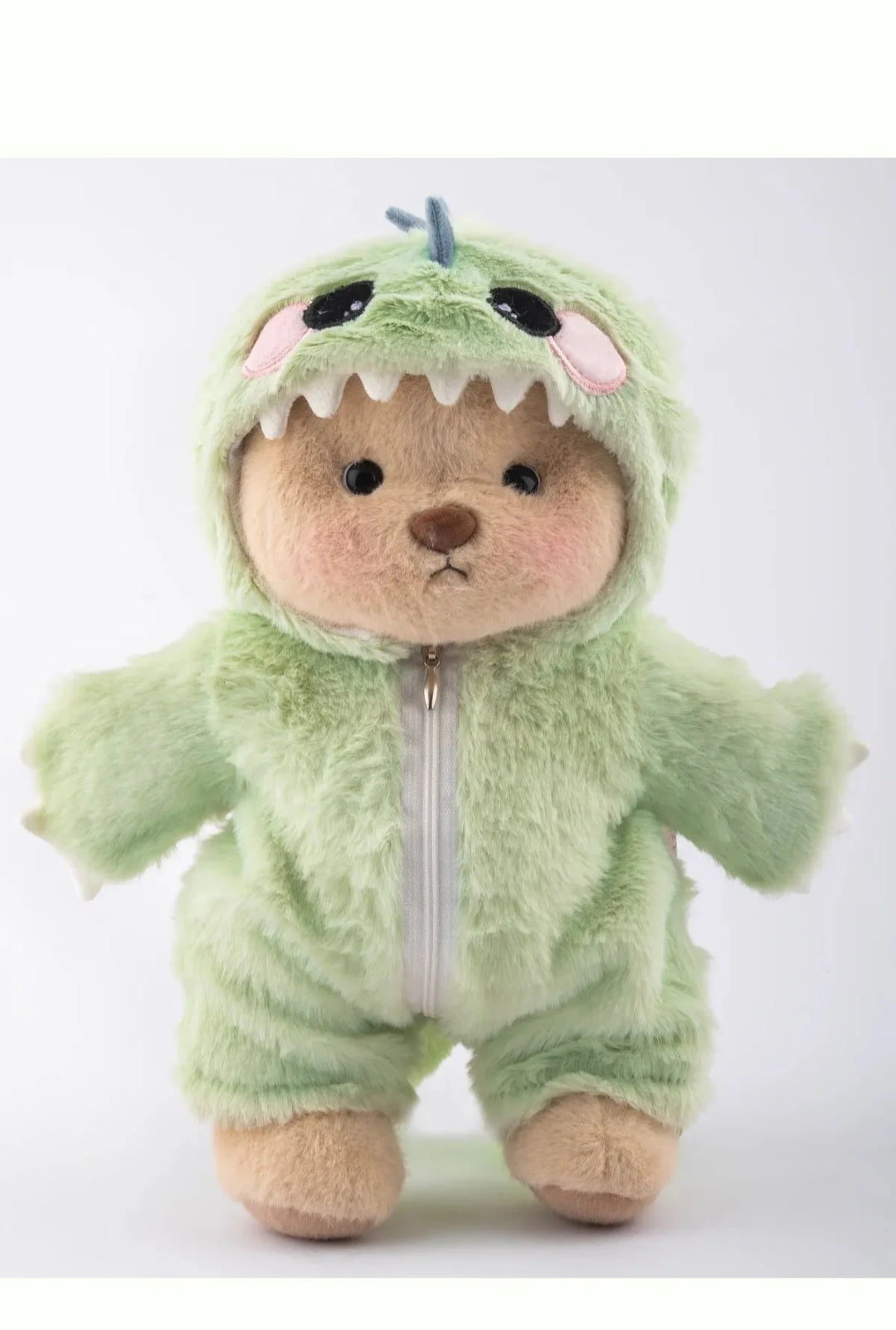 Dinozor Kostümlü Teddy Peluş Ayı  – Kıyafeti Çıkarılabilir Sevimli Peluş Oyuncak